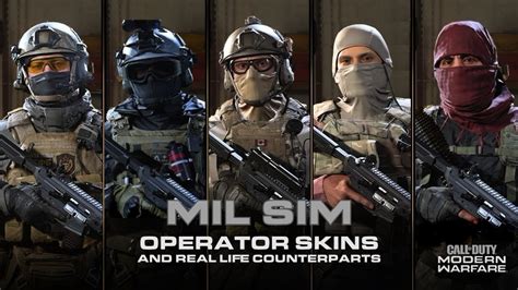 Modern Warfare Mil Sim Operators And Real Life Counterparts Part Three Youtube