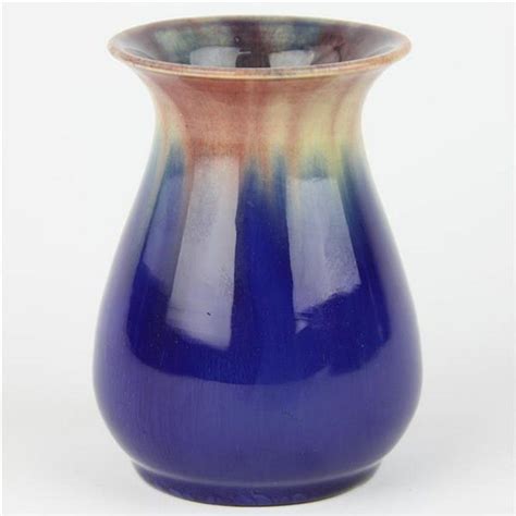 Remued Drip Glaze Vase With Flared Mouth H84 Marked Remued Ceramics