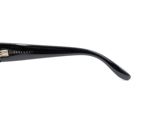 Serengeti Brea 7388 Black Rectangle Wrap Sunglasses F… Gem