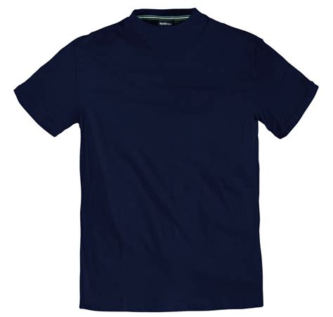 T Shirt Bleu Marine Manches Courtes Col Rond 100 Coton All Size