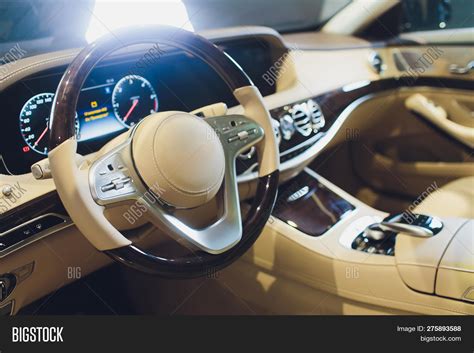 White Leather Interior Image & Photo (Free Trial) | Bigstock