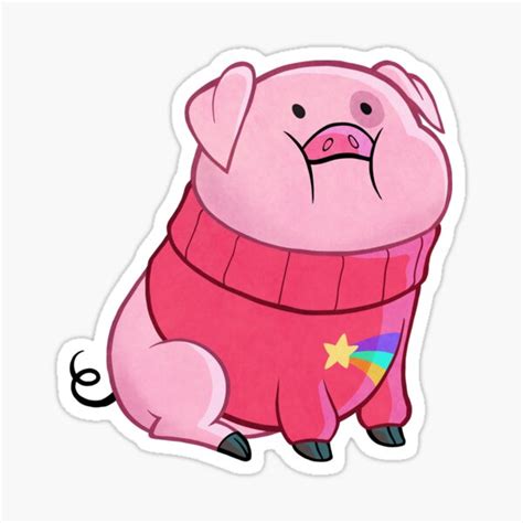 "Gravity Falls - Waddles" Sticker for Sale by Shadorama | Redbubble