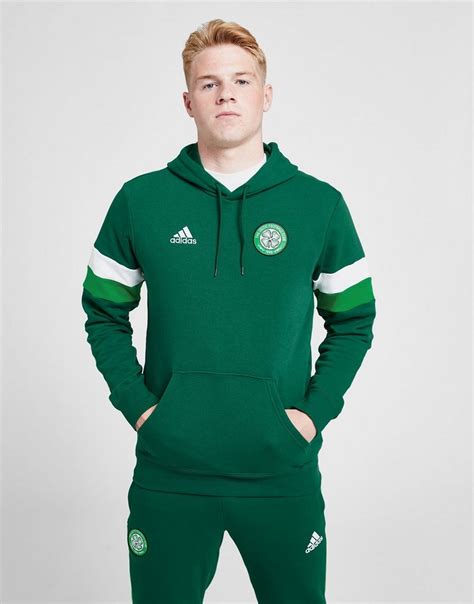 Groen Adidas Celtic Fc Dna Hoodie Heren Jd Sports