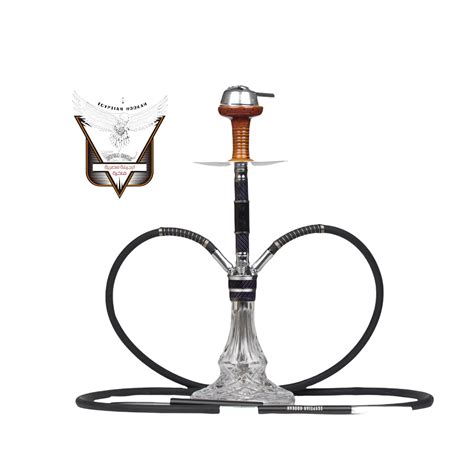 Narghilea Egyptian Hookah Md M Cu Doua Furtunuri Din Silicon Creuzet