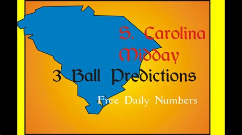 SOUTH CAROLINA PICK 3 S CAROLINA PREDICTIONS PICK3 CAROLINA 04