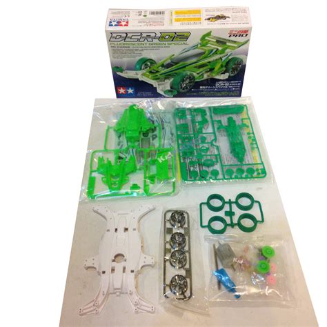 95510 DCR 02 Fluorescent Green Special MA Chassis Tamiya Mini 4 Wd