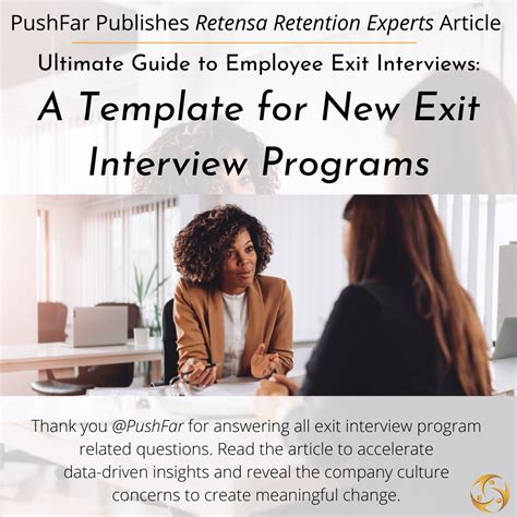 Template To Ask The Right Employee Exit Interview Questions