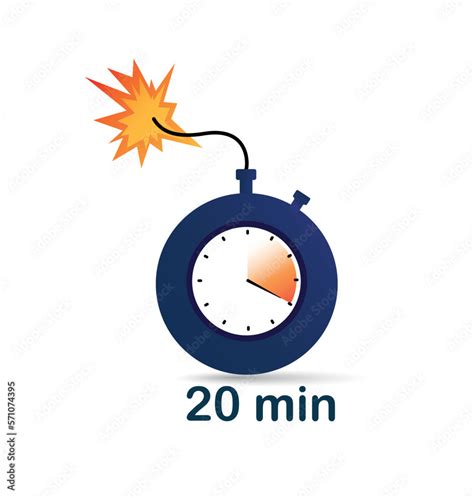 20 minute clock bomb. Interface for programs and applications, danger ...