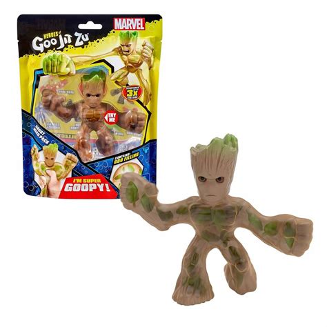 Фигурка Goo Jit Zu Marvel Hero Pack Groot - Растягивающаяся фигурка ...