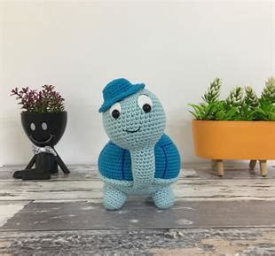 El Rg Amigurumi Oyuncak Kaplumba A Mavi