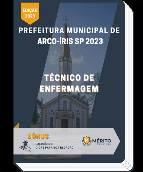 Apostila Técnico de Enfermagem Prefeitura de Arco Íris SP 2023 Mérito