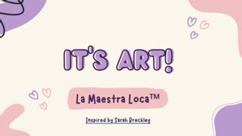 It's Art! Movement Resource! (in Spanish, French, English!) | TPT