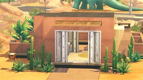 Une Mini Maison Dans Le DÉsert Sims 4 Speed Build Youtube