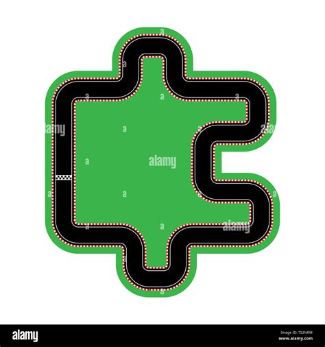 layout of the race tracks and design, flat design Stock Vector Image ...