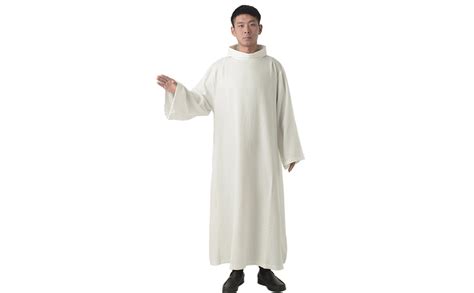 Clergy Robes Catholic Costume Church Priest Alb Hooded Deacon Robe ...