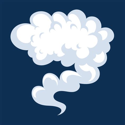 Comic cartoon smoke or cloud, vector speed motion effects 25260784 ...