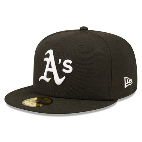 Men S New Era Black Oakland Athletics Team Logo 59FIFTY Fitted Hat