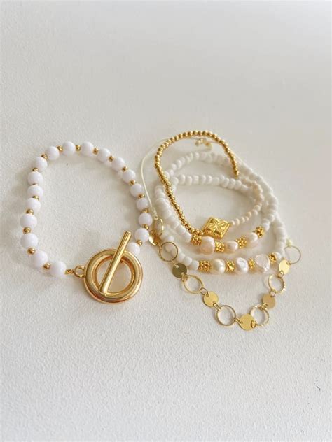 Pulsera Blanca Broche Luminis Accesorios