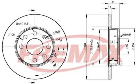 BD9020 Fremax Freno De Disco Delantero