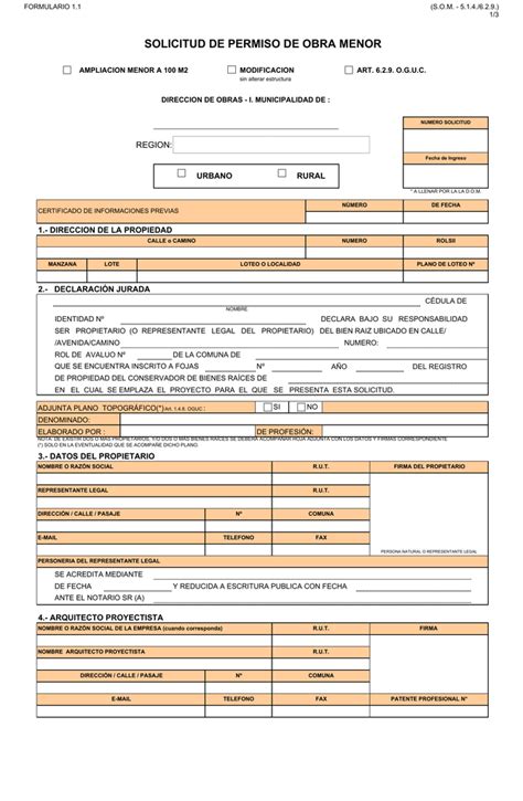 Formulario Permiso De Construccion Image To U