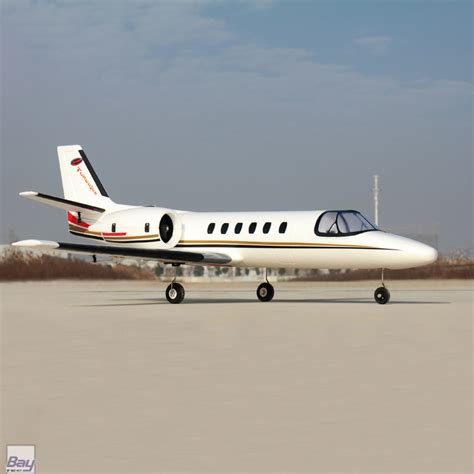 Dynam Cessna 550 Turbo Jet EPO 1280mm Weiss PNP V2 Bay Tec Modelltechnik