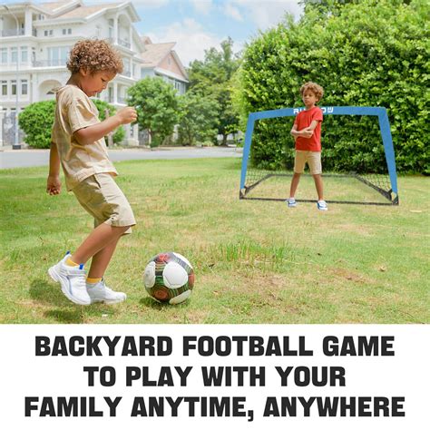 Snapklik.com : RUNBOW 4 X 3 Kids Portable Soccer Goal Net Set Pop Up ...