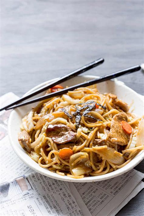 Yakisoba Japanese Stir Fried Noodles Wandercooks