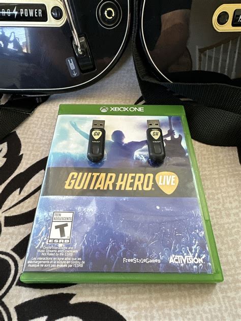 Guitar Hero Live 2 Pack Bundle W 2 Dongles Game Xbox One Tested