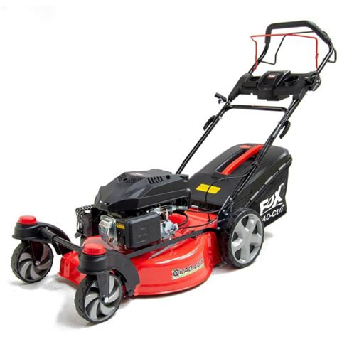 20 51cm Petrol Lawn Mower Quad Cut Self Propelled Recoil 173cc