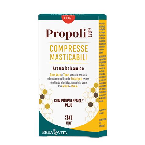 PROPOLI EVSP 30 COMPRESSE MASTICABILI La Verde Magia