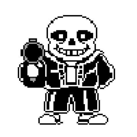 Pixilart Editable Sans With A Gun By T E M M I E