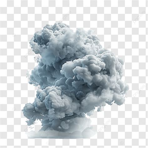 Cartoon Smoke Explosion On Transparent Background Cartoon Smoke