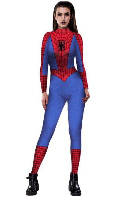 Sexy Hentai Spiderman Costume Bodysuit Open Crotch Cosplay CosplayWare