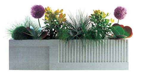 Contemporary concrete planters | Concrete planters, Planters, Cement planters