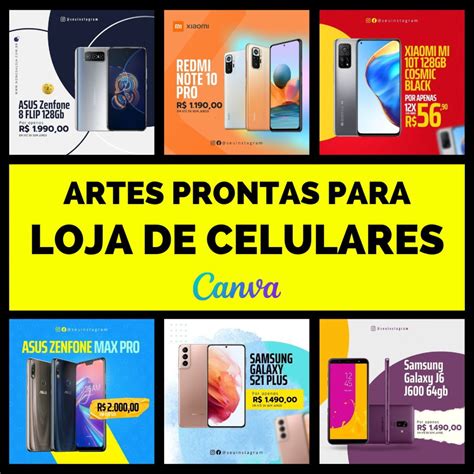 40 Artes P Lojas De Celulares E Acessórios Editáveis Canva