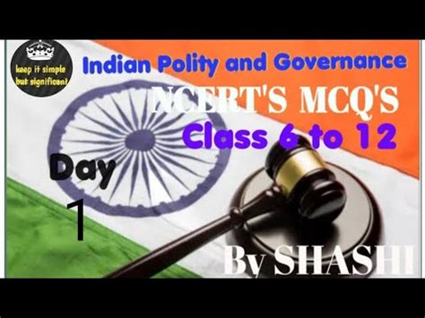 Indian Polity NCERT S MCQS POLITY MCQS Upsc UPPCS Polity And Governance