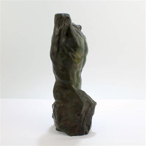 Gary Weisman Nude Male Torso Bronze Sculpture For Sale At 1stDibs