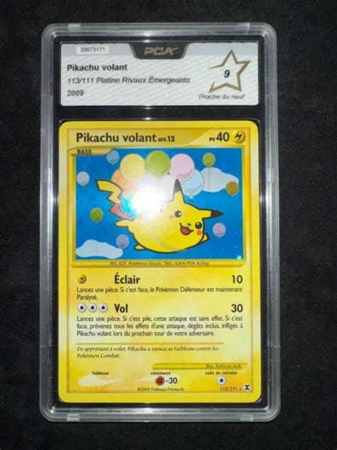 Pikachu Volant Holo Platine Re Secrete Pca Carte