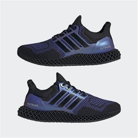 Adidas Ultra 4d Shoes Black Men Running Adidas Us