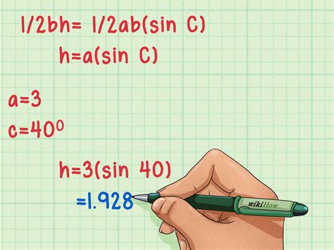 4 Ways To Find The Height Of A Triangle Wikihow