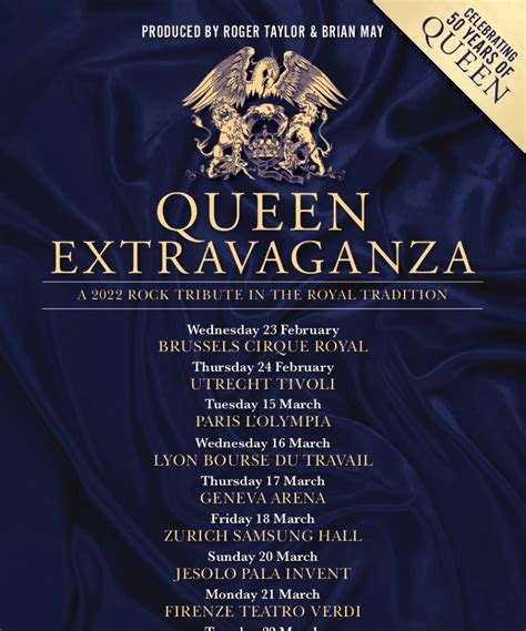 The Queen Extravaganza - 2022 Tour - 24 February 2022 ...