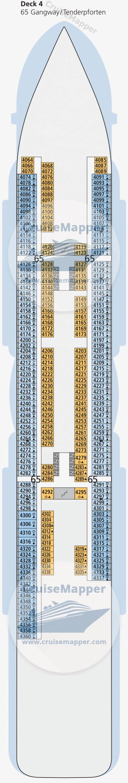 AIDAnova deck 4 plan | CruiseMapper