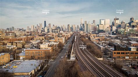 Aerial View of Auburn Gresham Community Area Chicago