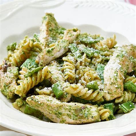 Fusilli Met Rucolapesto Kip En Snijbonen Fusilli Kip Pesto