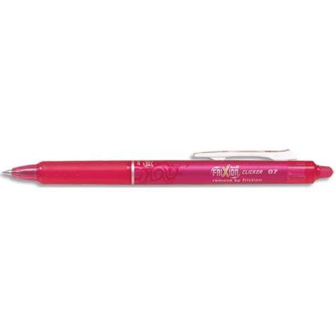 Stylo Roller Frixion Clicker R Tractable Pointe Moyenne Rose Pilot