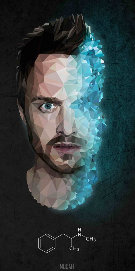 Jesse Pinkman Aaron Paul Breaking Bad Walter White Illustration