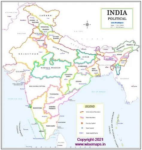 India Political Map At Rs 50piece In Sonipat Id 24228851297