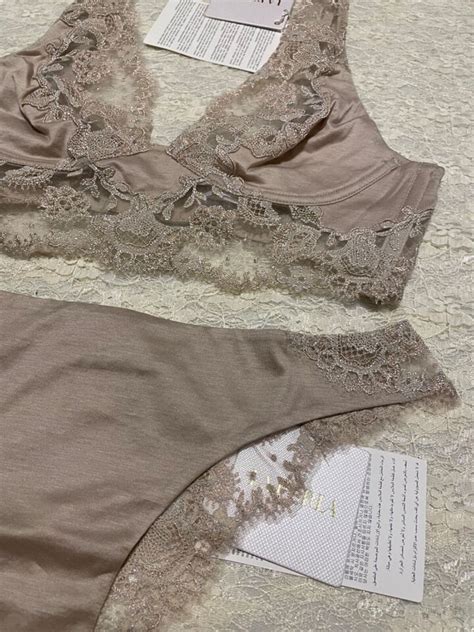 La Perla Clea Collection B Xs Bralette Brazilian Panty Set Nude