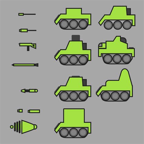 Simple Tank 2D Asset by Willie88