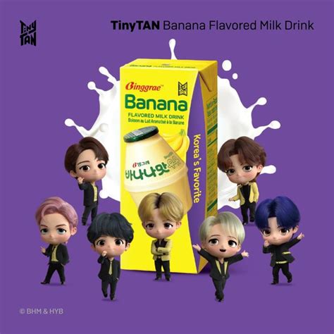 Newly Launched Licensed Products TinyTAN Banana Flavored Milk Drink